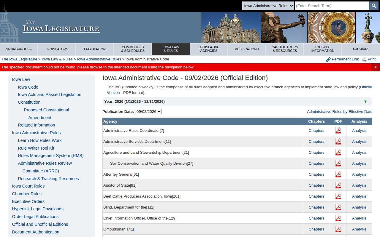 Iowa jail administration law for Wayne County records